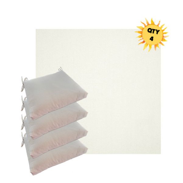 Picture of Canvas White Patio Seat Cushion Bundle