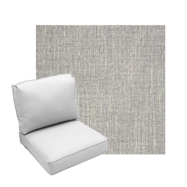 Deep Seating Patio Chair Cushions | Center Seam Style | Sunbrella