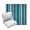 Deep Seating Patio Chair Cushions | Center Seam Style | Sunbrella