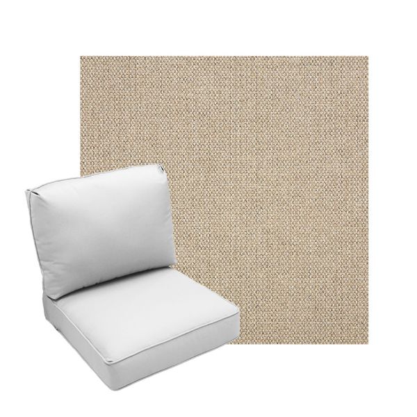 Deep Seating Patio Chair Cushions | Center Seam Style | Sunbrella
