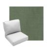 Deep Seating Patio Chair Cushions | Center Seam Style | Sunbrella