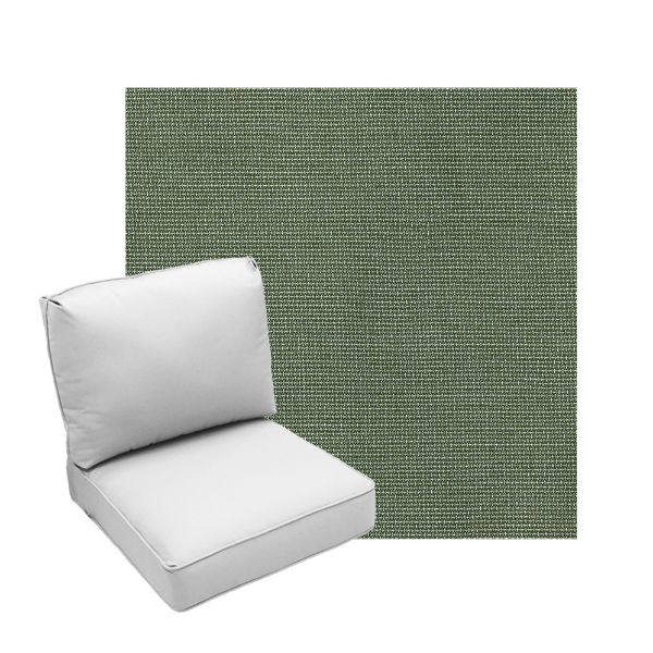 Deep Seating Patio Chair Cushions | Center Seam Style | Sunbrella