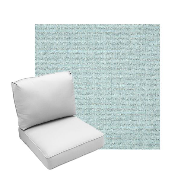 Deep Seating Patio Chair Cushions | Center Seam Style | Sunbrella
