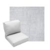 Deep Seating Patio Chair Cushions | Center Seam Style | Sunbrella
