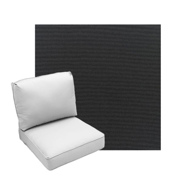Deep Seating Patio Chair Cushions | Center Seam Style | Sunbrella