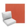 Deep Seating Patio Chair Cushions | Center Seam Style | Sunbrella