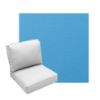Deep Seating Patio Chair Cushions | Center Seam Style | Sunbrella