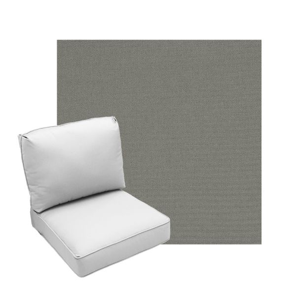Deep Seating Patio Chair Cushions | Center Seam Style | Sunbrella