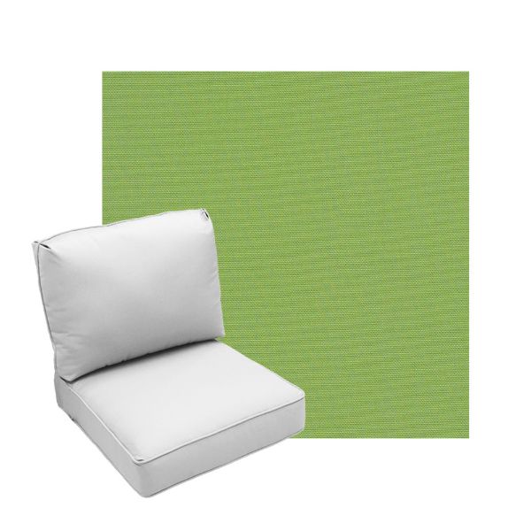 Deep Seating Patio Chair Cushions | Center Seam Style | Sunbrella