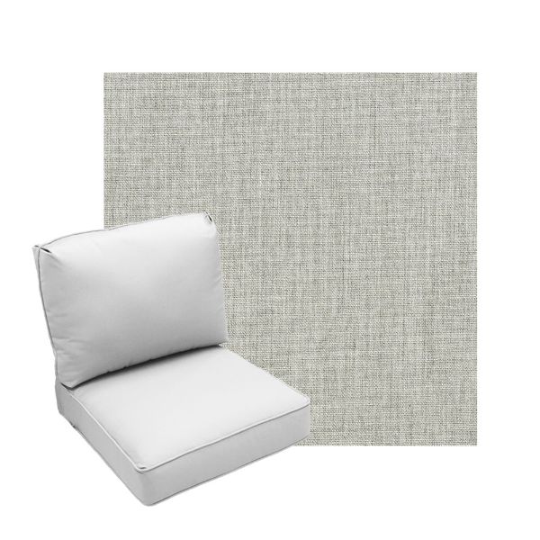 Deep Seating Patio Chair Cushions | Center Seam Style | Sunbrella