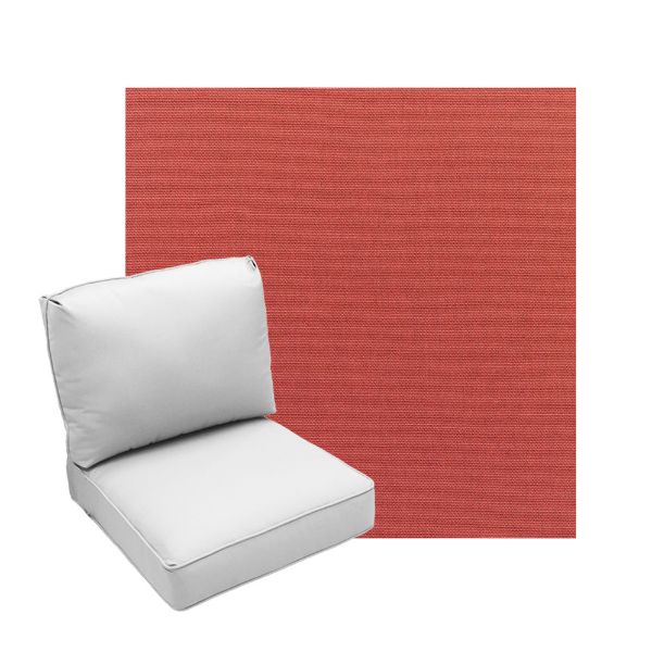 Deep Seating Patio Chair Cushions | Center Seam Style | Sunbrella