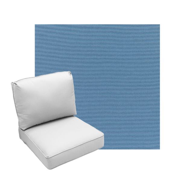 Deep Seating Patio Chair Cushions | Center Seam Style | Sunbrella