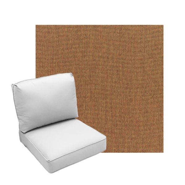 Deep Seating Patio Chair Cushions | Center Seam Style | Sunbrella
