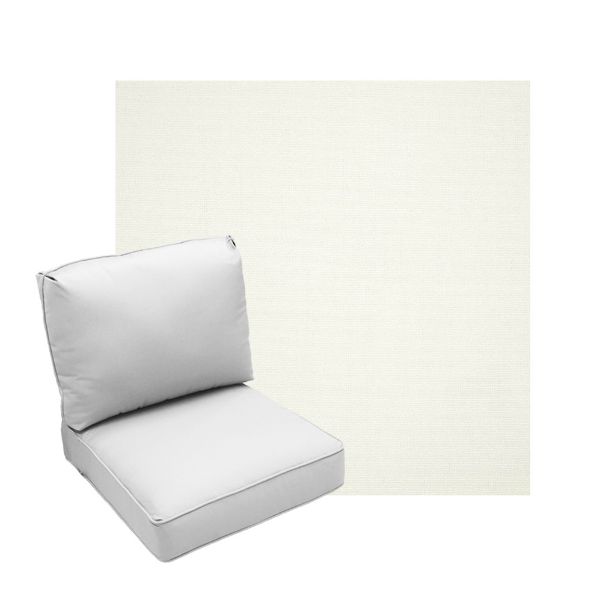Deep Seating Patio Chair Cushions | Center Seam Style | Sunbrella