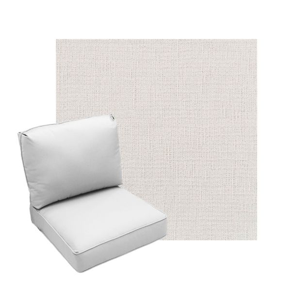 Deep Seating Patio Chair Cushions | Center Seam Style | Sunbrella