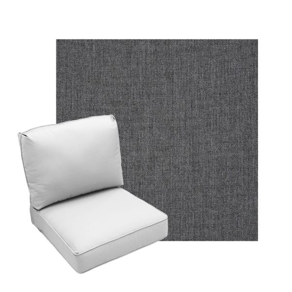 Deep Seating Patio Chair Cushions | Center Seam Style | Sunbrella