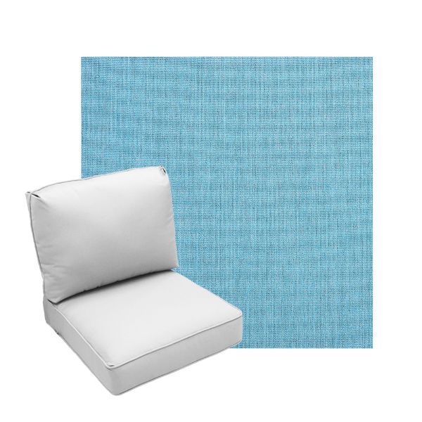 Deep Seating Patio Chair Cushions | Center Seam Style | Sunbrella