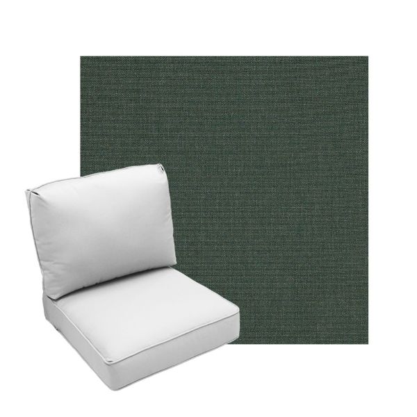 Deep Seating Patio Chair Cushions | Center Seam Style | Sunbrella