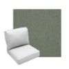 Deep Seating Patio Chair Cushions | Center Seam Style | Sunbrella