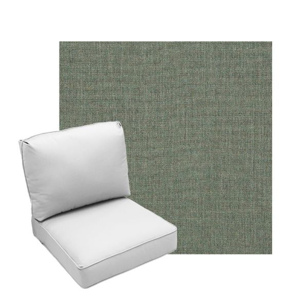 Deep Seating Patio Chair Cushions | Center Seam Style | Sunbrella