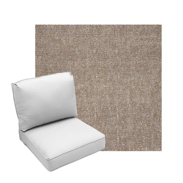 Deep Seating Patio Chair Cushions | Center Seam Style | Sunbrella