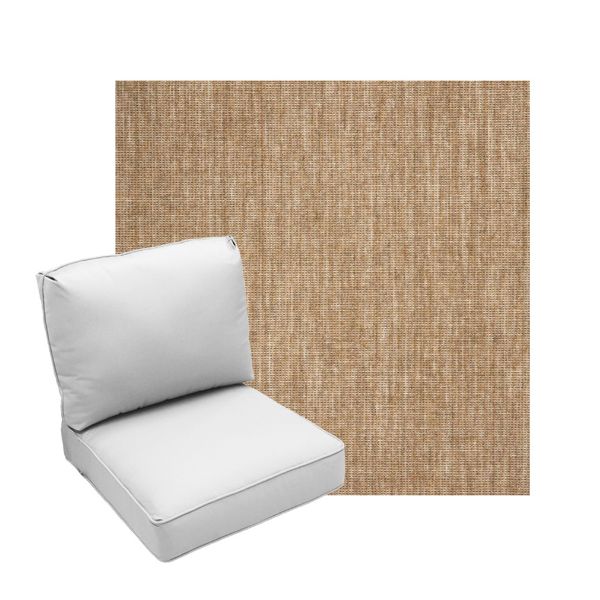Deep Seating Patio Chair Cushions | Center Seam Style | Sunbrella