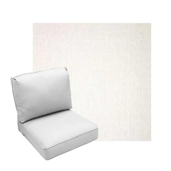 Deep Seating Patio Chair Cushions | Center Seam Style | Sunbrella