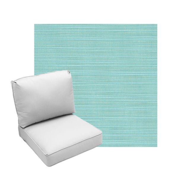 Deep Seating Patio Chair Cushions | Center Seam Style | Sunbrella