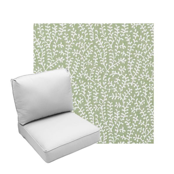 Deep Seating Patio Chair Cushions | Center Seam Style | Sunbrella