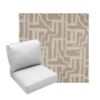 Deep Seating Patio Chair Cushions | Center Seam Style | Sunbrella