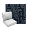 Deep Seating Patio Chair Cushions | Center Seam Style | Sunbrella
