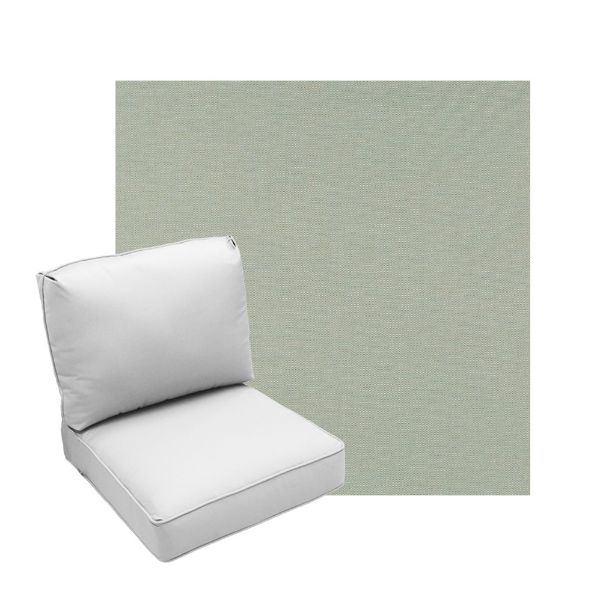 Deep Seating Patio Chair Cushions | Center Seam Style | Sunbrella