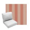 Deep Seating Patio Chair Cushions | Center Seam Style | Sunbrella