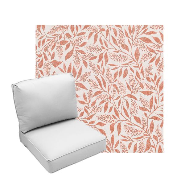 Deep Seating Patio Chair Cushions | Center Seam Style | Sunbrella