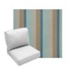 Deep Seating Patio Chair Cushions | Center Seam Style | Sunbrella