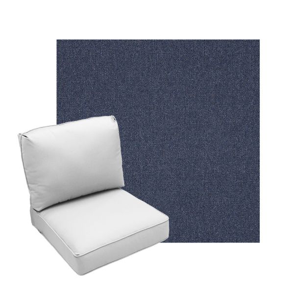 Deep Seating Patio Chair Cushions | Center Seam Style | Sunbrella