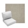 Deep Seating Patio Chair Cushions | Center Seam Style | Sunbrella