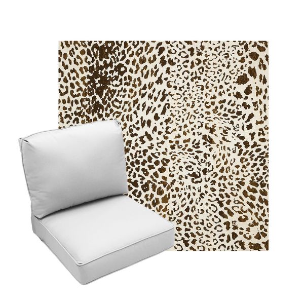 Deep Seating Patio Chair Cushions | Center Seam Style | Sunbrella