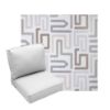 Deep Seating Patio Chair Cushions | Center Seam Style | Sunbrella