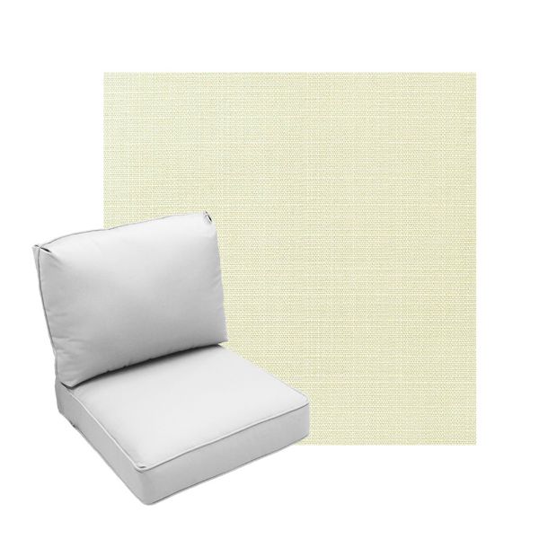 Deep Seating Patio Chair Cushions | Center Seam Style | Sunbrella