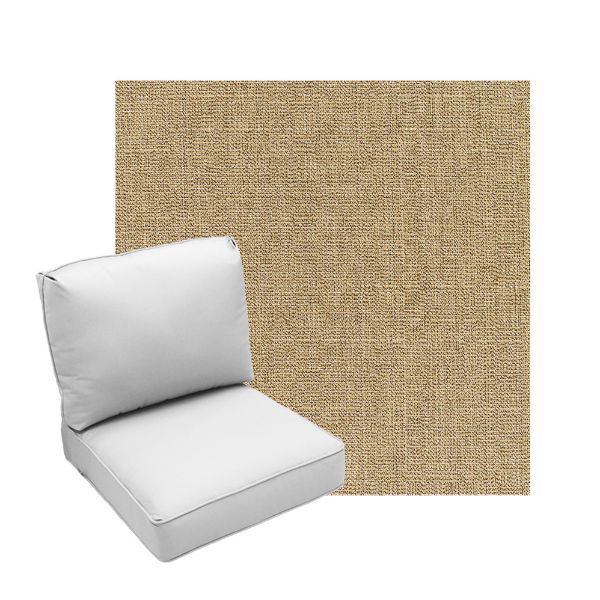 Deep Seating Patio Chair Cushions | Center Seam Style | Sunbrella