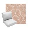 Deep Seating Patio Chair Cushions | Center Seam Style | Sunbrella
