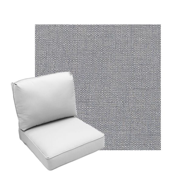 Deep Seating Patio Chair Cushions | Center Seam Style | Sunbrella