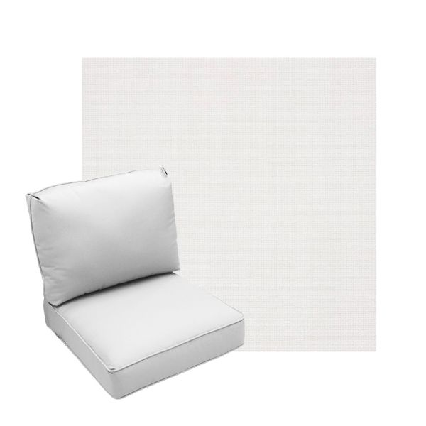 Deep Seating Patio Chair Cushions | Center Seam Style | Sunbrella