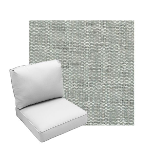 Deep Seating Patio Chair Cushions | Center Seam Style | Sunbrella