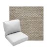 Deep Seating Patio Chair Cushions | Center Seam Style | Sunbrella