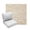 Deep Seating Patio Chair Cushions | Center Seam Style | Sunbrella