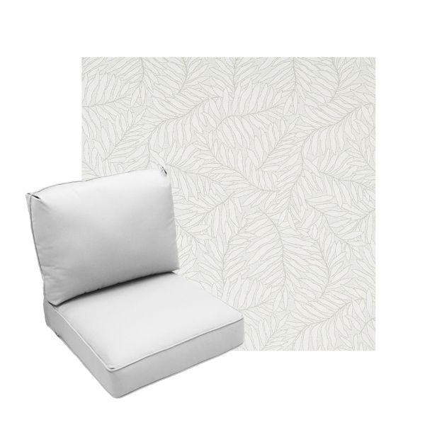 Deep Seating Patio Chair Cushions | Center Seam Style | Sunbrella