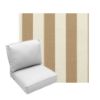 Deep Seating Patio Chair Cushions | Center Seam Style | Sunbrella