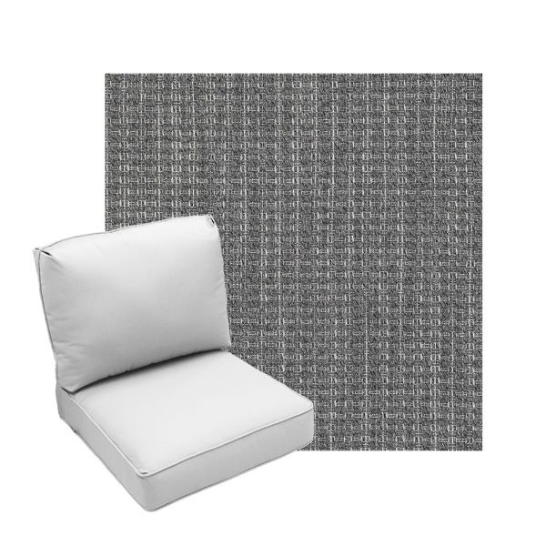 Deep Seating Patio Chair Cushions | Center Seam Style | Sunbrella